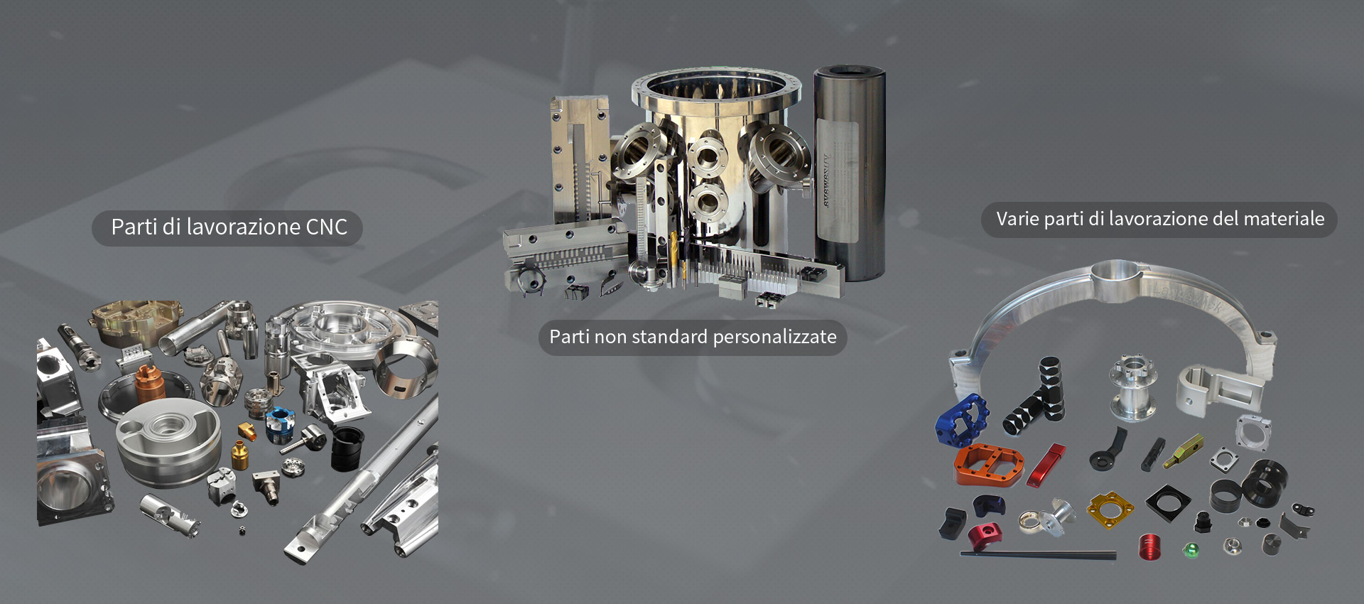 Parti di materiale vario